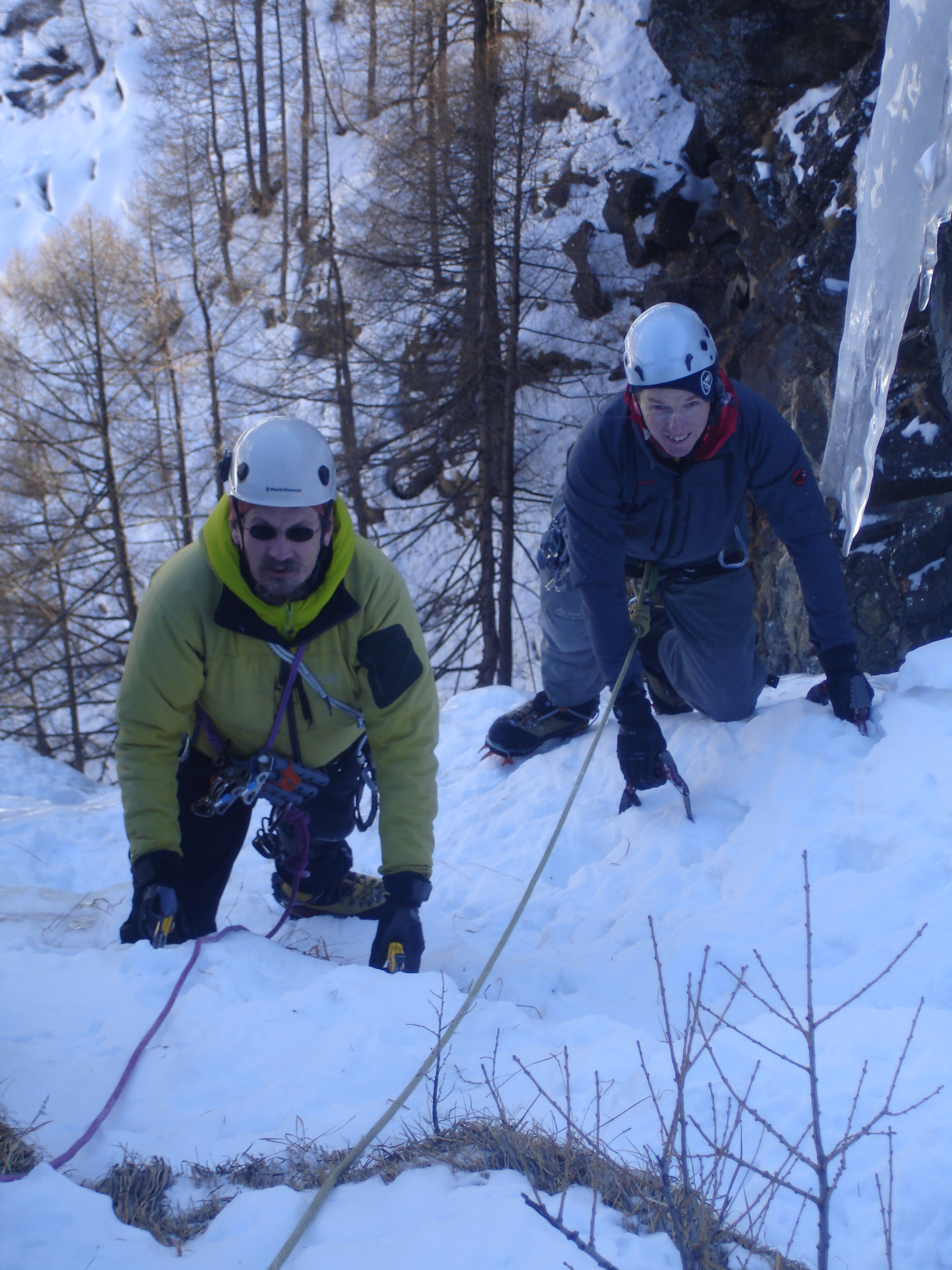 Alan and Pete atop Cascade Jolanda,WI4